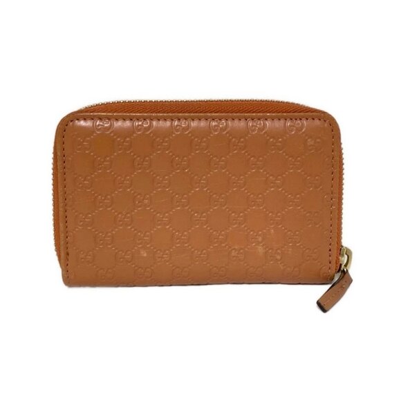 Auth GUCCI Micro Guccissima Light Brown Leather - Coin Case - Picture 2 of 8